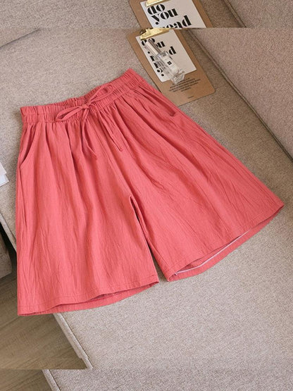 (Promoção Compre 2 e Leve 3) Shorts Veraneio Linho e Algodão: Frescor em Dobro & Estilo Casual!