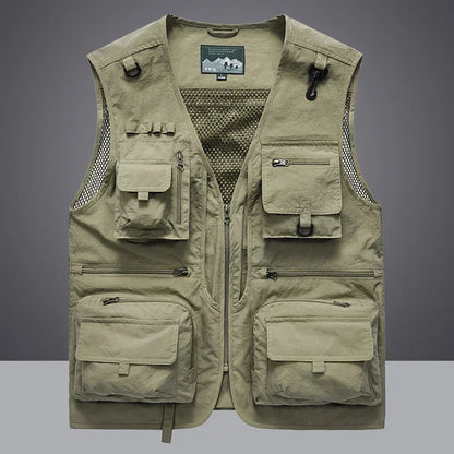 Colete Americano Maverick™ com Visual Tático Urbano e Multi-Bolsos /O Equilíbrio Entre Funcionalidade, Estilo e Presença Masculina.