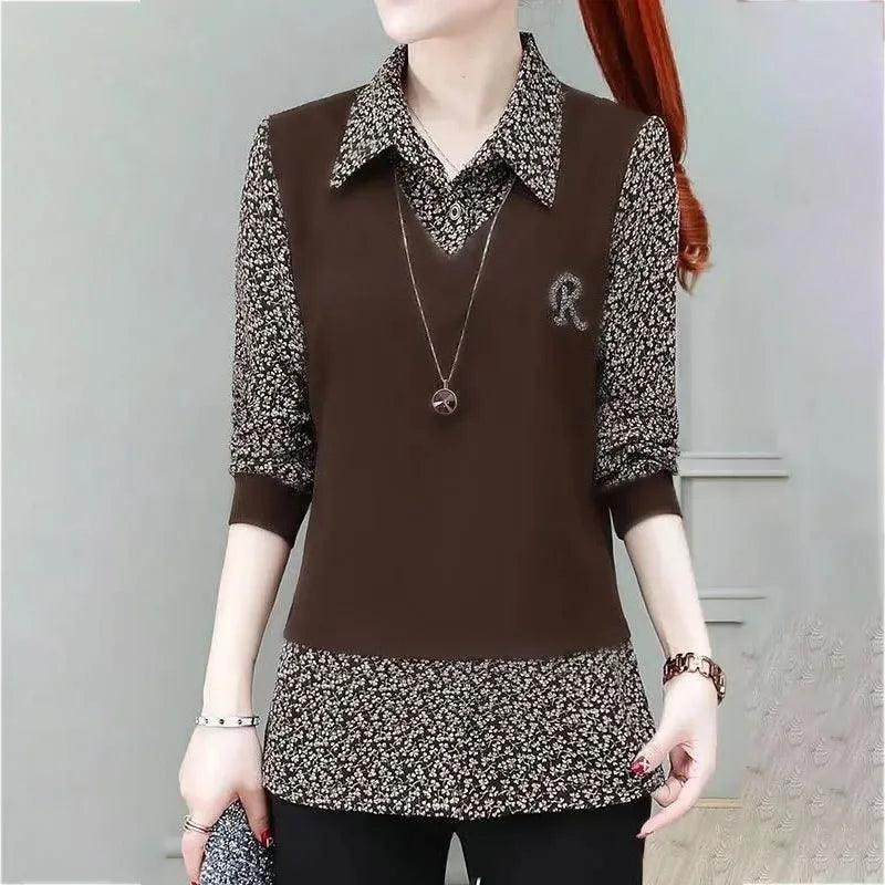 Blusinha Social Rafella™ 2 em 1 / O Charme do Visual Sobreposto com o Conforto de Uma Única Peça!