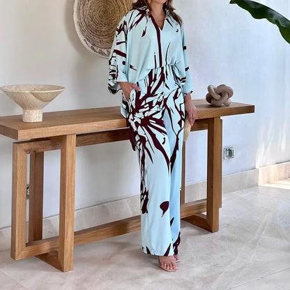 Conjunto Arabela™ em Popelina com Estampa Moderna / Liberdade, Estilo e Personalidade em Uma Só Peça!