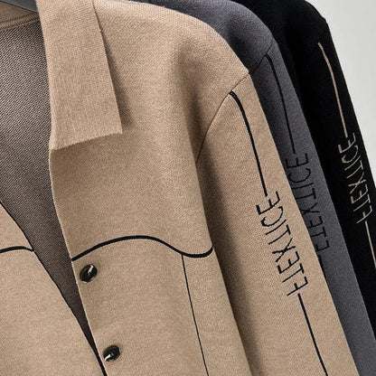 Cardigan Dalton™ em Malha Estruturada e Caimento Slim / Para Homens que Comandam com Discrição!
