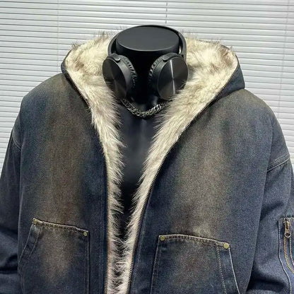 Jaqueta Seattle™ Bomber Jeans com Forro Peluciado