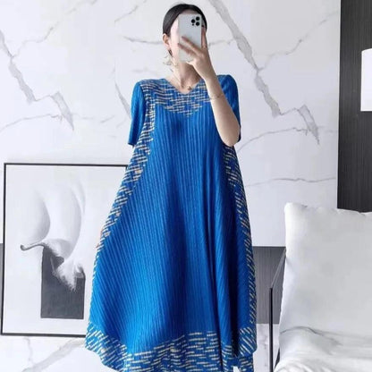 Vestido Vegas™ Elegance Flow / A Elegância Plissada com Leveza Incomparável!