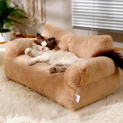 Sofá Pet Modern House™ em Pelúcia Premium / Conforto e Elegância para Seu Pet Descansar com Estilo!