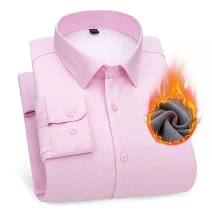 Camisa Percival™ Design Minimalista com Forro em Veludo / Elegância e Conforto para Conquistar no Inverno!