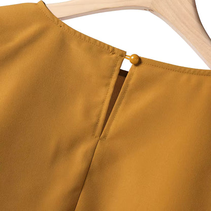 Conjunto Sofia™ com com Blusa Cropped Soltinha e Calça Saia de Cintura Alta