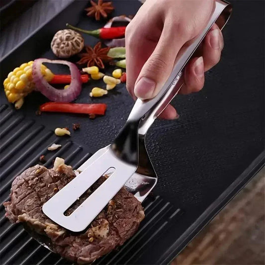 ( Compre 1 e Leve 2) Espátula Multiuso UniChef™ em Aço Inoxidável / A Versatilidade que Eleva Cada Receita!