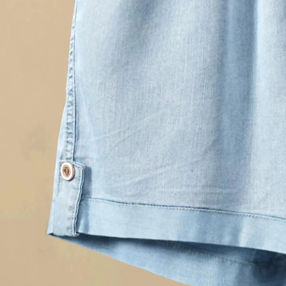 Shorts Jeans Stefan™ Super Soltinho / O Conforto e Frescor que Toda Mulher Merece!