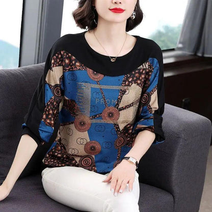 Blusa Luísa™ com Detalhes Abstratos / Sofisticação e Conforto para a Mulher Contemporânea!
