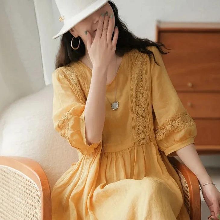 Vestido Nazaré em Voile de Algodão: A Elegância Leve e Refrescante para o Verão!