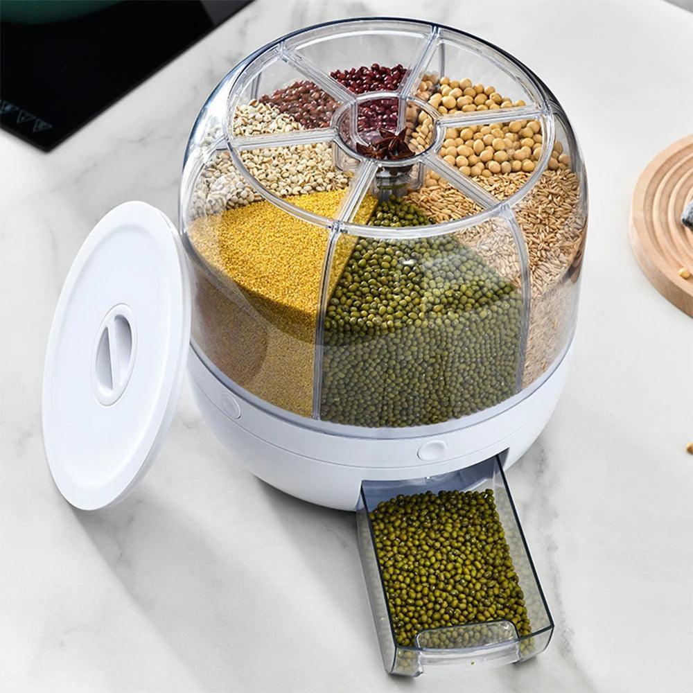 Dispenser de Grãos 360º Modern House™ / Praticidade e Organização para sua Cozinha!