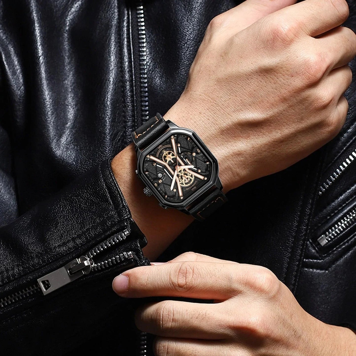 Relógio de Luxo Masculino - ChronoForce / Domine cada Momento com a Precisão Impecável deste Relógio!