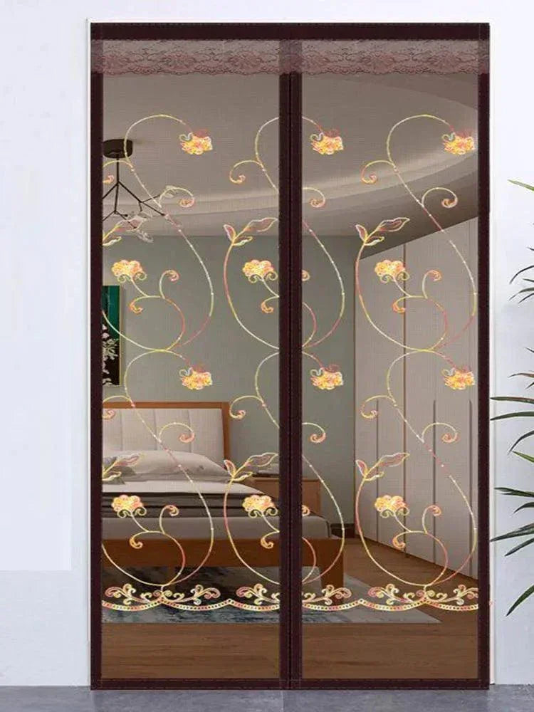 Cortina de Porta Magnética Modern Lar™ Fechamento Automático e Instalação sem Furos/ Diga Adeus aos Mosquitos e Mantenha Seu Ambiente Arejado e Livre de Pragas!