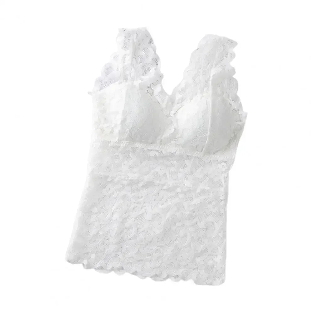[COMPRE 1 E LEVE 3] Blusinha BellaLace™ com Bojo Embutido e Renda Suave / Sensualidade e Conforto em Cada Curva!