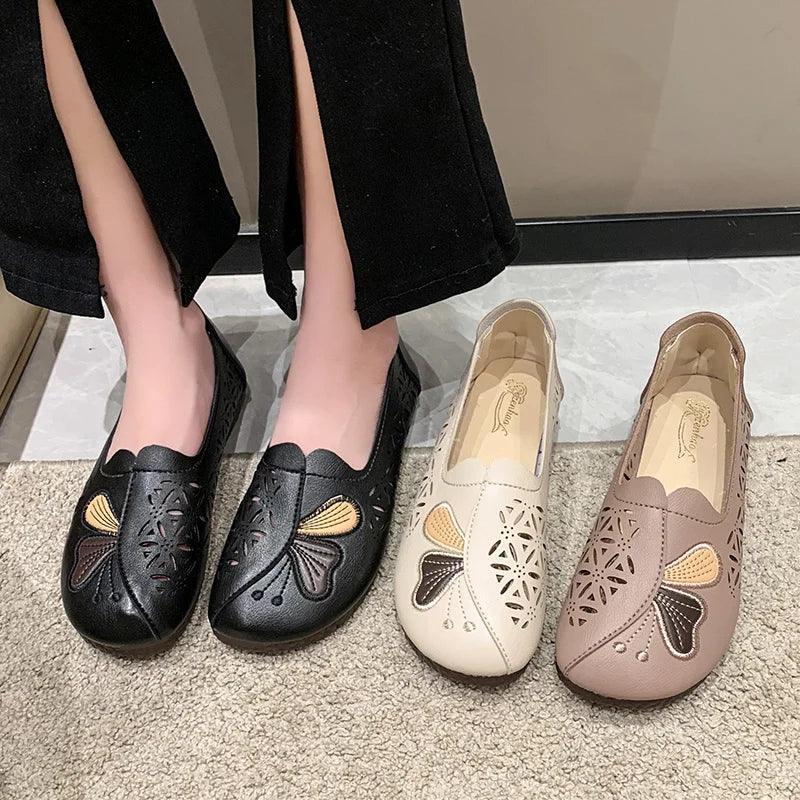 Sapatilhas Thalia™ com Estilo Vazado / Pura Elegância e Conforto Prático