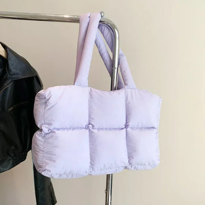 Bolsa Acolchoada Verona™ em Design Puff Ultraconfortável / Estilo Moderno e Toque Macio para Seu Dia a Dia!