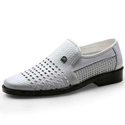 Sapato Social Imperium™ em Couro Texturizado Estilo Pele de Cobra  / Luxo e Conforto para Homens de Sucesso!