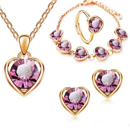 Conjunto Coração do Oceano/ A Escolha Ideal para Revelar sua Elegância e Sofisticação em Qualquer Evento!