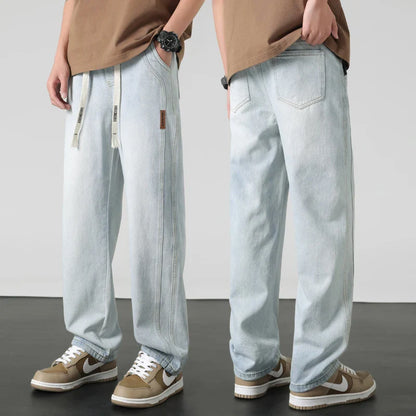 Calça Jeans Toronto™ com Ajuste em Cordão e Caimento Solto