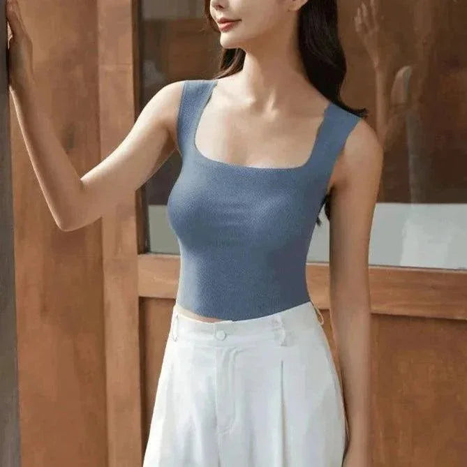 (Promoção Compre 2 e Leve 3) Blusinha Sutiā Amélie™ Sem Costura / Conforto e Estilo para Cada Ocasião!