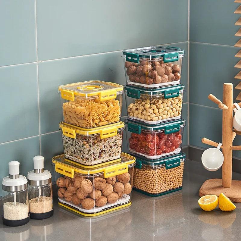 Organizadores de Geladeira FreshStack™ Recipientes modernos que mantém a qualidade de seu alimento!