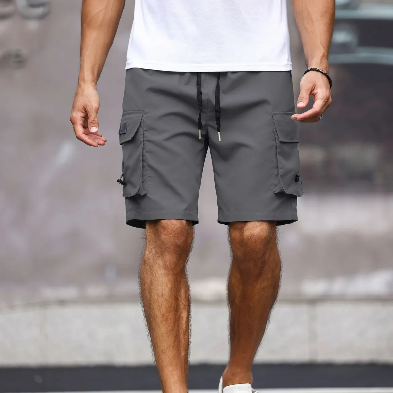 Shorts Zion™ em Malha Premium com Bolsos Funcionais