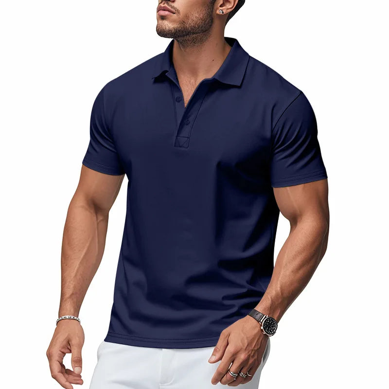 Polo Dalmor™ com Modelagem Slim e Estilo Minimalista
