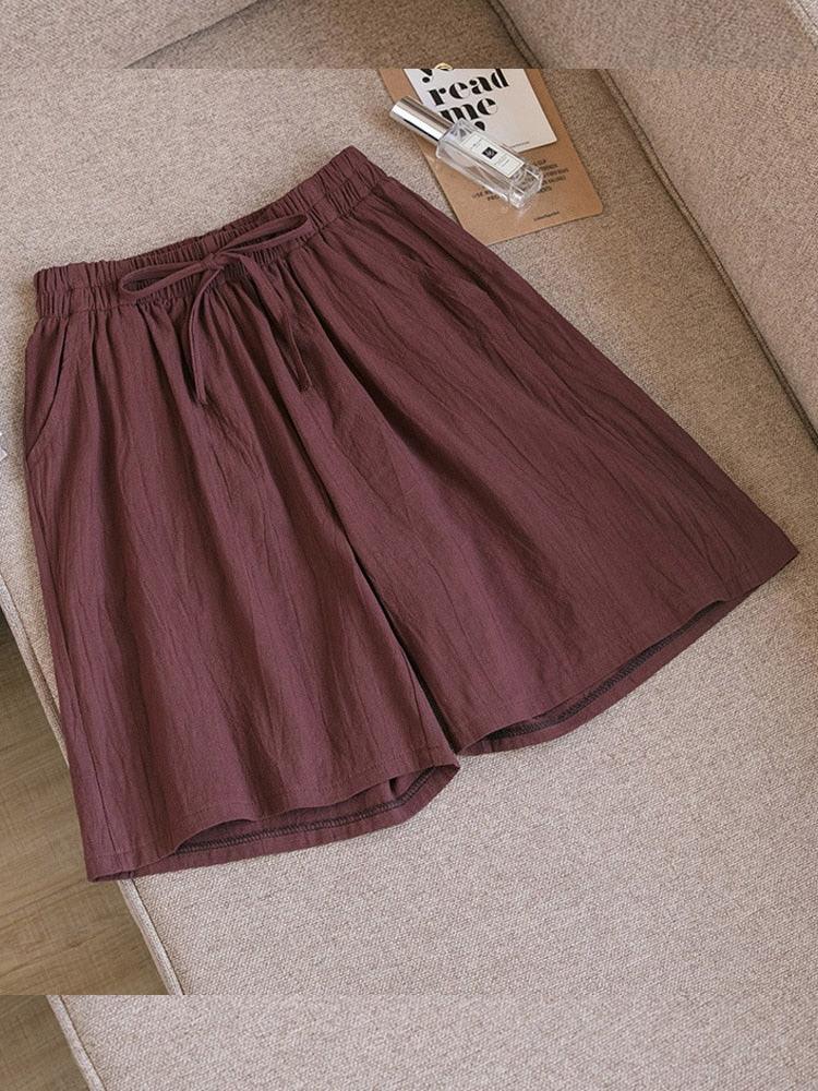 (Promoção Compre 2 e Leve 3) Shorts Veraneio Linho e Algodão: Frescor em Dobro & Estilo Casual!