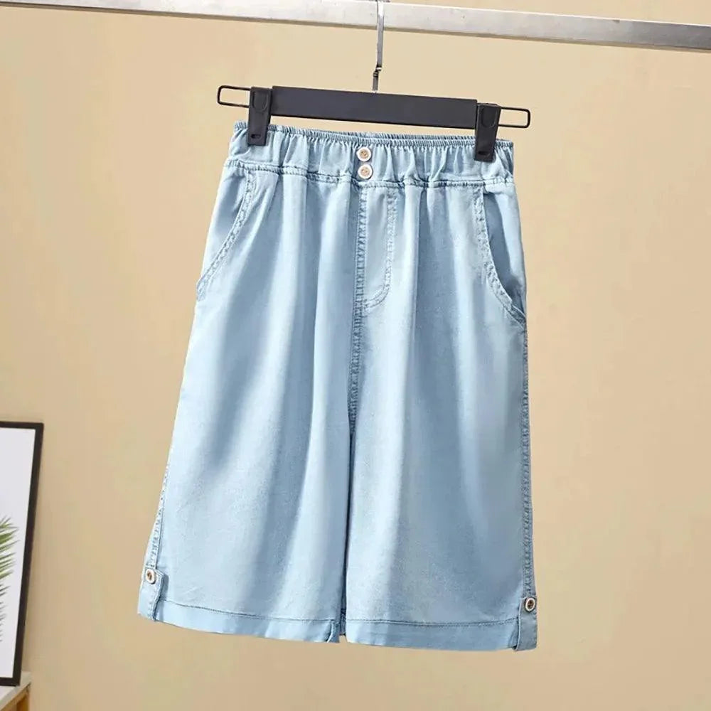 Shorts Jeans Stefan™ Super Soltinho / O Conforto e Frescor que Toda Mulher Merece!