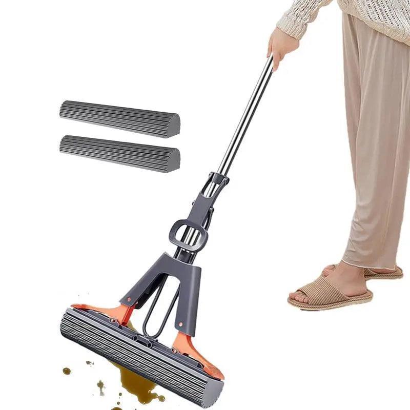 Rodo Mop Espremedor Modern Lar™ com Esponja Super Absorvente / Diga Adeus ao Esforço Excessivo e Tenha Pisos Sempre Limpos!