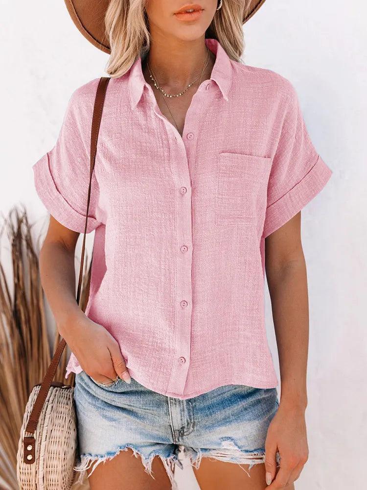 [COMPRE 1 E LEVE 3] Camisa Alvorada™ em Linho de Algodão / A Peça Essencial do Verão para a Mulher Decidida e Sofisticada!