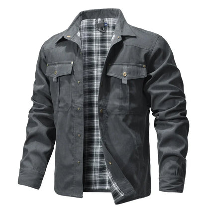Jaqueta Ironwood™ Estilo Overshirt Com Forro Interior Xadrez