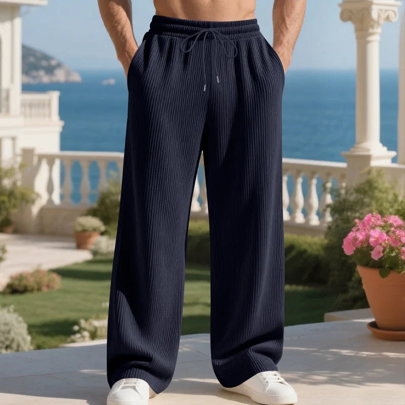 Calça Henry™ em Malha Texturizada Premium com Cordão Ajustável