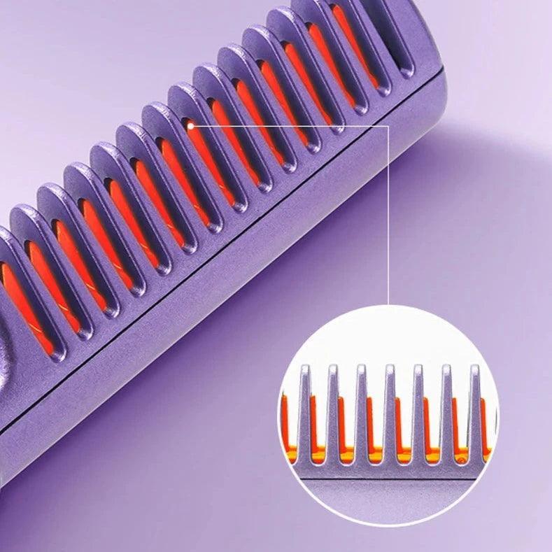 Pente portátil elétrico sem fio, leve em sua bolsa e tenha o Liso Perfeito com o CompactLiss™ em todas ocasiões!