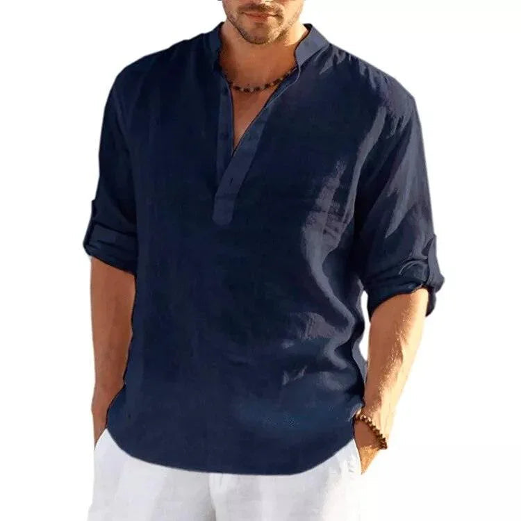 Camisa Em Linho Alto Padrão - Classe A / Toque de Sofisticação Que Seu Guarda Roupas Merece!