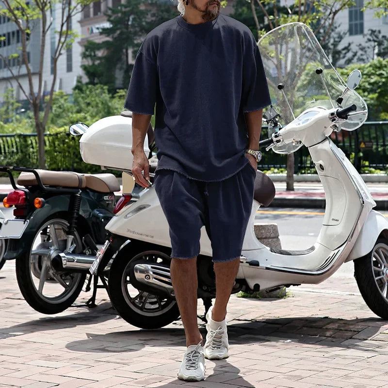 Conjunto Draxen™ em Malha Premium com Modelagem Oversized e Estilo Streetwear