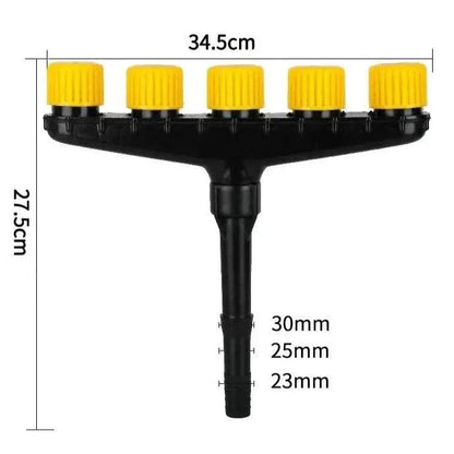 Irrigador Modern Lar™ com 5 Bocais Ajustáveis de Amplo Alcance / Eficiência, Economia e Versatilidade para Irrigação Perfeita!