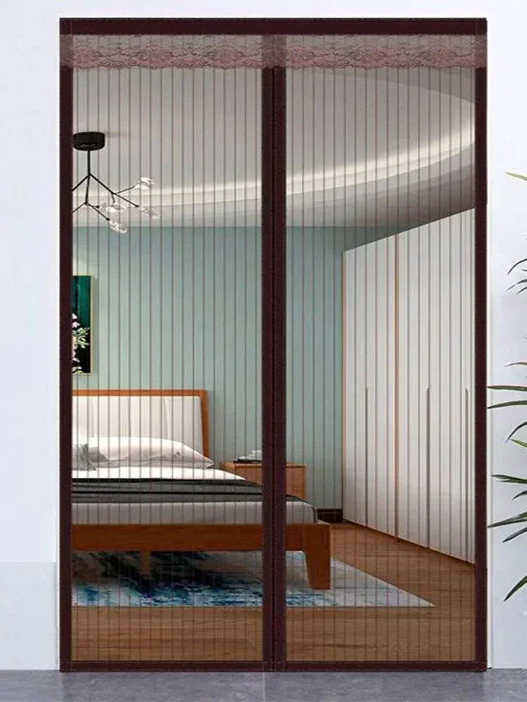 Cortina de Porta Magnética Modern Lar™ Fechamento Automático e Instalação sem Furos/ Diga Adeus aos Mosquitos e Mantenha Seu Ambiente Arejado e Livre de Pragas!