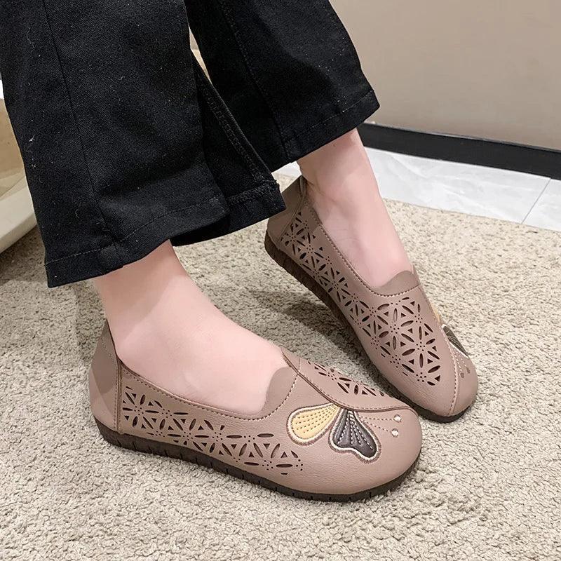 Sapatilhas Thalia™ com Estilo Vazado / Pura Elegância e Conforto Prático