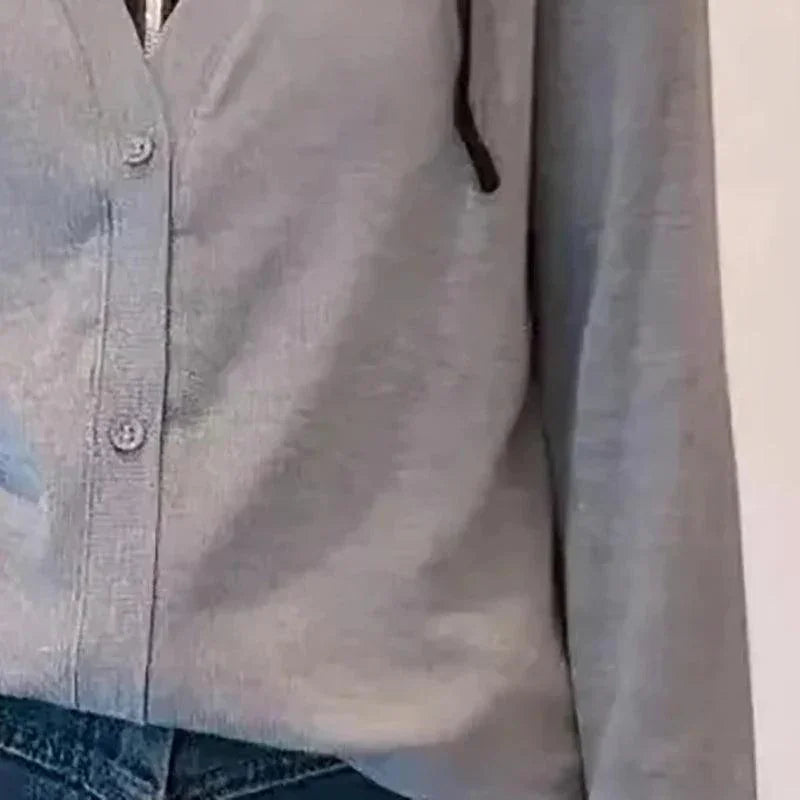 Jaqueta Cardigan Fátima™ Elegância Casual  / Estilo e Aconchego em Uma Peça Única!