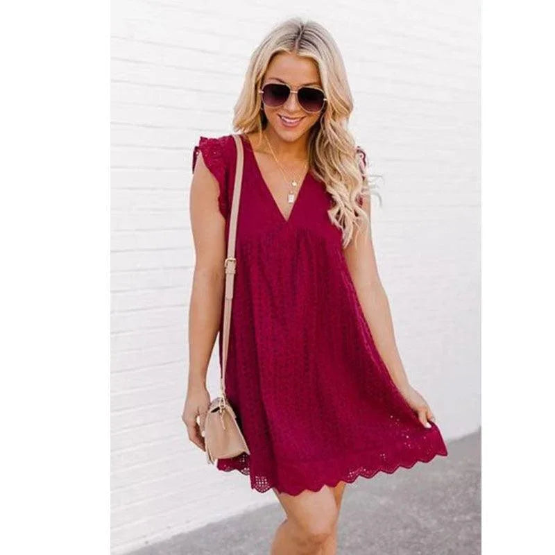 Vestido Suthil™️ Design 2 em 1 Com Shorts / O Mais Fresco, Leve e Charmoso para você Encarar o Verão!