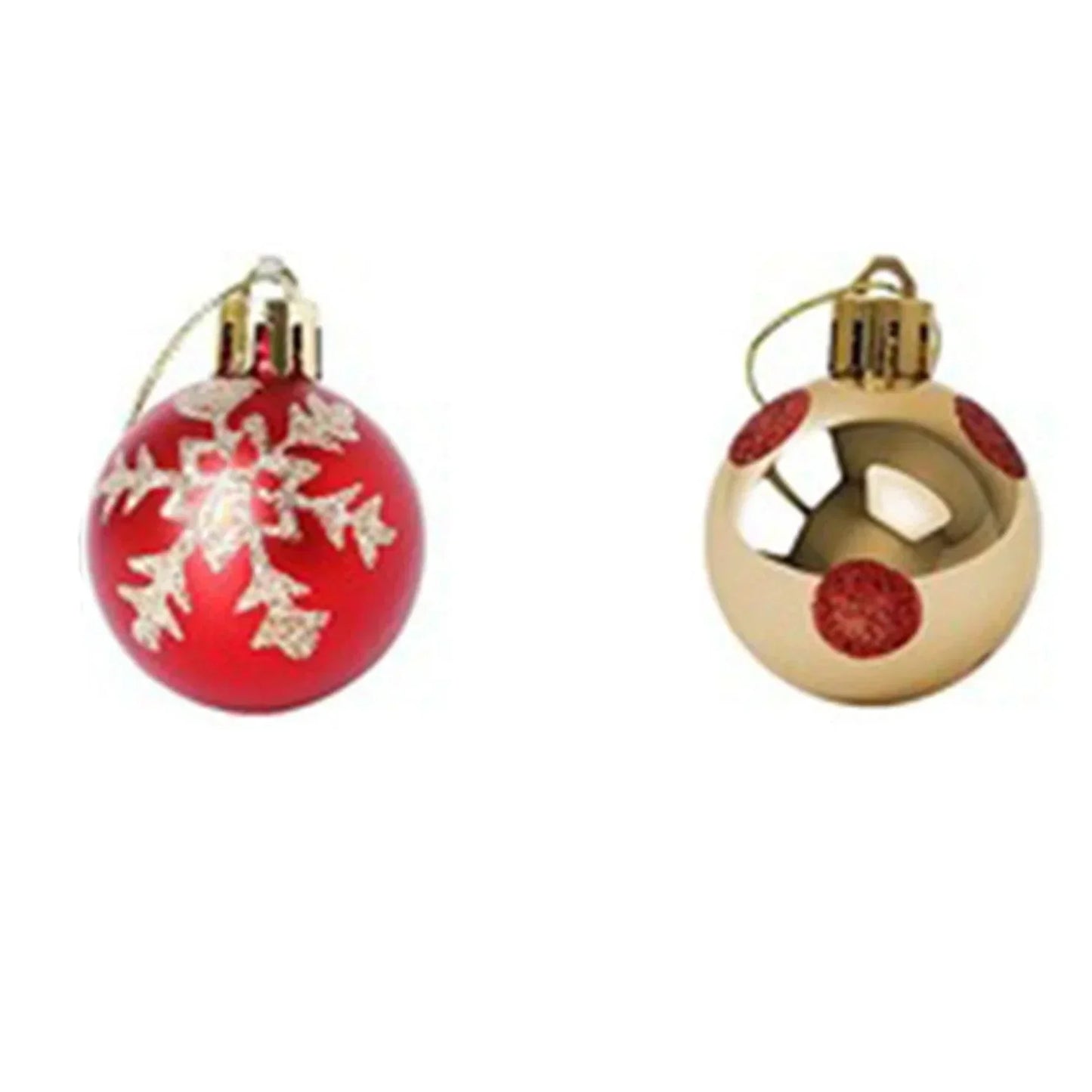 Kit de 50 Bolas de Natal Encanto™ Modern Lar / Brilho e Elegância para um Natal Memorável!