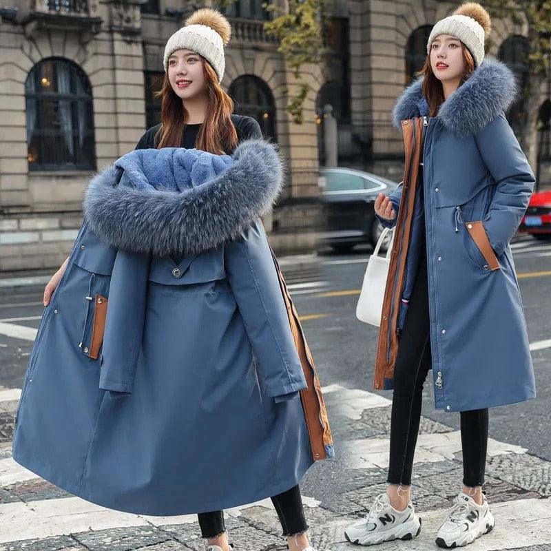 Parka Feminina com Capuz de Pelúcia - FurryFemme / A Forma Mais Estilosa de Se Proteger do frio!