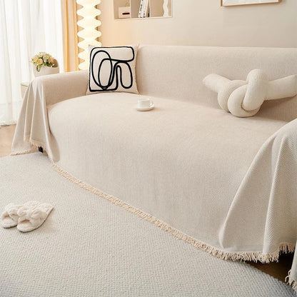 Capa de Sofá Piemonte™ em Chenille com Design Universal / Transforme Seu Sofá com Sofisticação, Conforto e Praticidade!