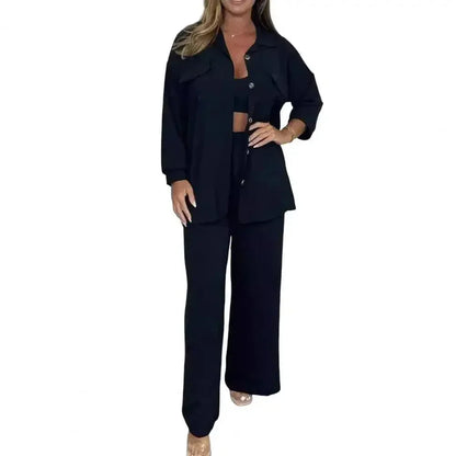 Conjunto Antonieta™ em Viscose Extra Leve com Cintura Elástica / Elegância Suave e Conforto Impecável para a Mulher Moderna!