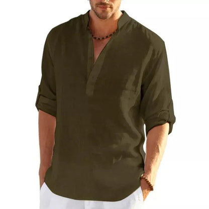 Camisa Em Linho Alto Padrão - Classe A / Toque de Sofisticação Que Seu Guarda Roupas Merece!