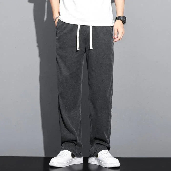 Calça Jeans Casual Masculina Muller™ / Soltinha, Estilosa e Fácil de Combinar: A calça do homem que se veste bem!