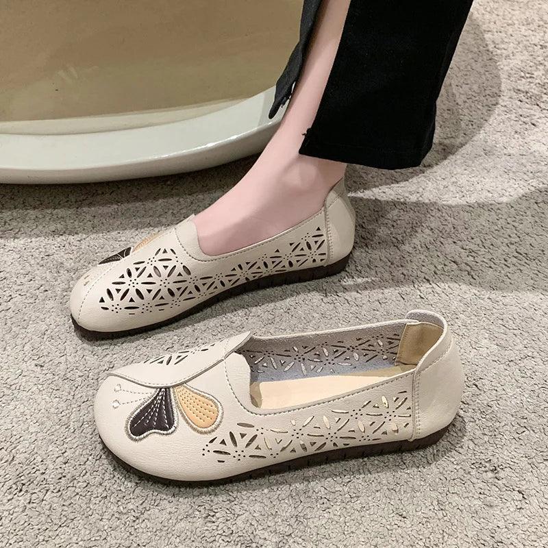 Sapatilhas Thalia™ com Estilo Vazado / Pura Elegância e Conforto Prático