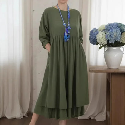 Vestido Delmara™ com Estrutura Solta e Estilo Minimalista