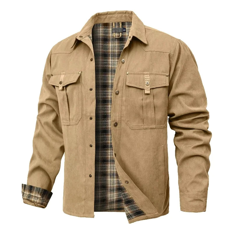 Jaqueta Ironwood™ Estilo Overshirt Com Forro Interior Xadrez